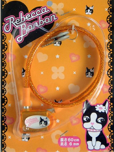 Rebeccabonbon レベッカボンボン ワイヤー錠 オレンジ RB-600
