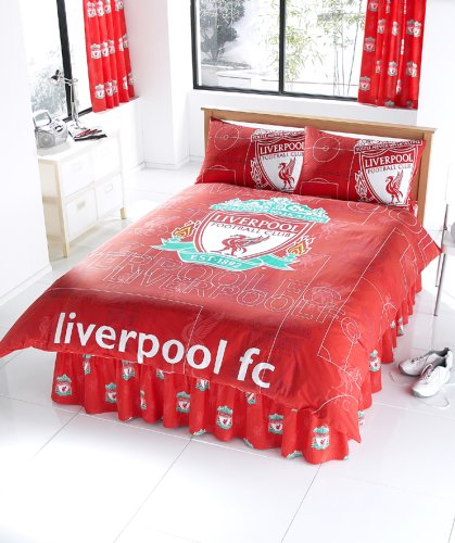 Zap Liverpool Red Pitch Single Duvet Set