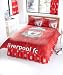 Zap Liverpool Red Pitch Duvet Set, Single