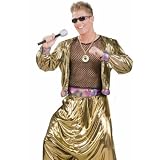 Mens 80s Outfit MC Hammer Vanilla Ice Halloween Costume Adult Standard (Chest 42-44)
