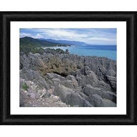 Framed 24x20 Print (61x51cm) Pancake Rocks by Robert Harding