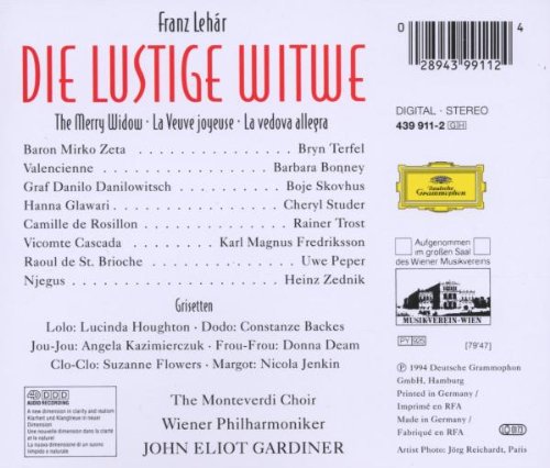 Cover image : Lehar: The Merry Widow (Die lustige Witwe)