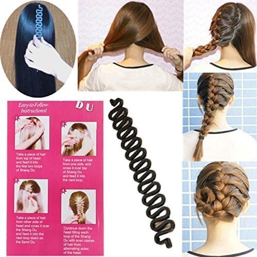 DIY Magic Girl Ladies Hair French Braider Styler Care Braiding Styling Tool Set (Black) by EZY Mart