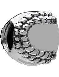 Authentic Chamilia Sterling Silver Charm "Baseball" GD-2