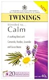 Twinings Blended Calm 20 Teabags (Pack of 4,Total 80 Teabags)
