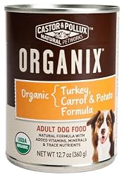 Castor & Pollux Organix Canine Formula, Turkey, Carrots & Potatoes, 12.7-Ounce Cans (Pack of 12)