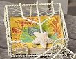 White Starfish Cocktail Napkin Holder [Kitchen]