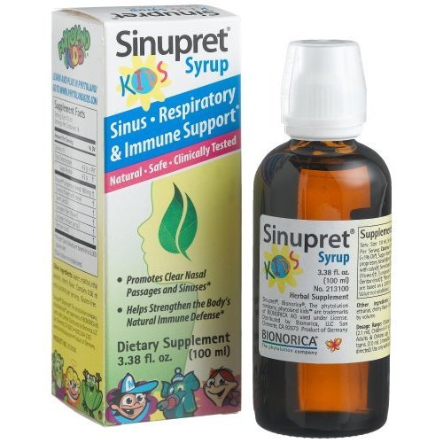 Sinupret Kids Natural Sinus, Respiratory and Immune Support, 3.38-Ounce Bottle