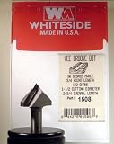 WHITESIDE MACHINE #1508 CARBIDE-TIP 90 DEGREE V-GROOVE ROUTER BIT W/INCLUDED ANGLE 1-1/2 DIA
