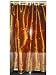 Sari Curtains 2 Organza Copper Base Embroidered Drapes Panel