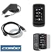 Black Rubberized Snap On Crystal Hard Case + Clear LCD Screen Protector + Rapid Car Charger + USB Data Cable for AT&T LG Xenon GR500 Cell Phone