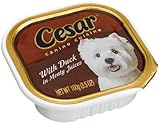 Cesar Canine Cuisine with Duck in Meaty Juices for Small Dogs, 3.5-Ounce Trays (Pack of 24)