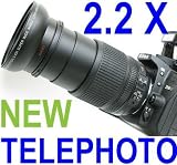 67mm 2.2X HD Telephoto Lens ~Including Bag!~ for Nikon D90 D80 D70 D70s + ANY Lens with 67MM FILTER THREAD!!