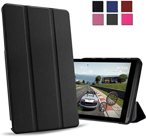 Alltic NVIDIA SHIELD Tablet K1 Case, Ultra Slim Lightweight Smart-Shell Stand Cover for 2015 NVIDIA SHIELD K-1 8.0-Inch Wifi/Lte (Newest Version) / 2014 NVIDIA SHIELD 2 Tablet 8-Inch, Black