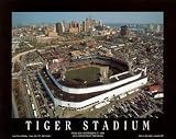 Small Tiger Stadium Detroit Tigers Aerial Unframed Print