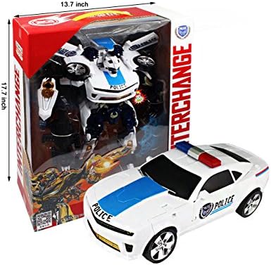 Bella Sunshine 2 in 1 Rescue Bots Energize Chase Police Bot Figure (Pack of 1)