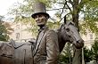At Abraham Lincoln's Summer Home in Washington, D.C., a Statue of Him with His Horse - Moving 16x20 Photographic Print By Carol M. Highsmith
