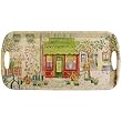 Flower Shop Elongated melamine sturdy tray with handles 15 by 7.5 inches
