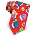 Little Candy Hearts Boys Tie by Wild Ties - Red Polyester
