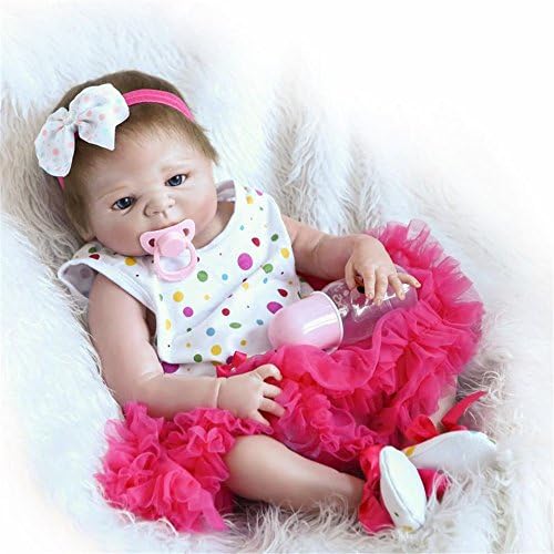 Realistic Reborn Baby Doll OMISS Vinyl Silicone Tall Dreams Gift Set for Age 3+