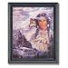 Native American Indian Brave And Wolf Home Decor Wall Picture Framed Art Print