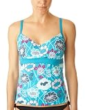 Panache Swimwear Loren Teal Tankini Womens Tankini Teal Floral 30D