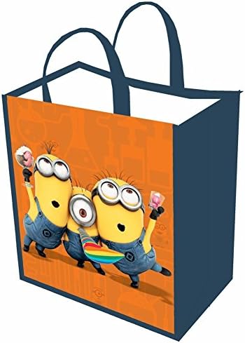 Unisex-Adult Minions Reusable Shopping Tote Bag - Party