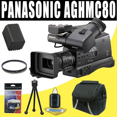 Panasonic AG-HMC80 3MOS AVCCAM HD Shoulder-Mount Camcorder + VBG260 Battery + Filter DavisMAX Pro Kit Bundle Panasonic AG-HMC80 3MOS AVCCAM HD Shoulder-Mount Camcorder + VBG260 Battery + Filter DavisMAX Pro Kit Bundle