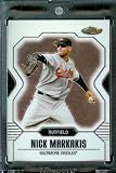 2007 Topps Finest #107 Nick Markakis Baseball Card Baltimore Orioles - Mint Condition - Shipped In Protective Display Case !!