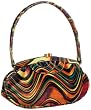 SONDRA ROBERTS NEW YORK Velvet Swirl Frame Shoulder Bag