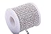 KAOYOO 1 Roll 10 Yards Crystal Rhinestone Close Chain Trim, SS16/4.0mm, Silver Chain with Clear Crystal Beads