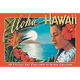 Hawaiian Vintage Boxed Postcards Set of 10 - Aloha Hawaii by Kerne Erickson