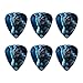 Crazy Scary Werewolf Monster Novelty Guitar Picks Medium Gauge - Set of 6