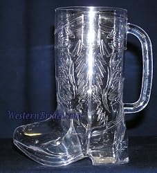 Clear Plastic Cowboy Boot Mug