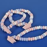 Stretchable Candy Necklace w/Princess Tiara Charm (1 dz)