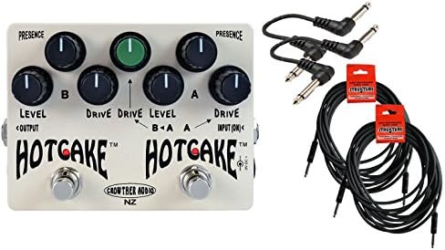 Crowther Audio Double Hotcake Distortion Cable Bundle w/ 4 free Items: 2x 18.6' Strukture Cables, 2x Hosa Patch Cables