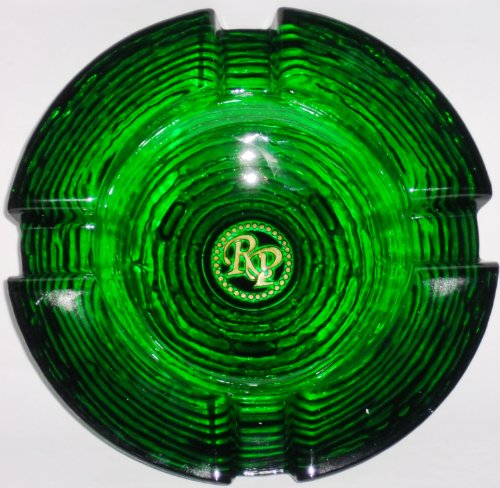 Image of Rocky Patel Retro Glass Ashtray - Green