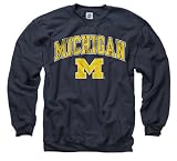Michigan Wolverines Navy Perennial II Crewneck Sweatshirt