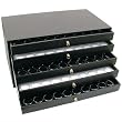 5 Drawer Jewelry Organizer Display Case 250 Gem Jars