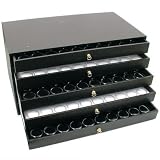 5 Drawer Jewelry Organizer Display Case 250 Gem Jars