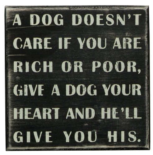 Primitives By Kathy Box Sign, A Dog Doesn't Care