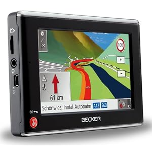 Becker Traffic Assist Z205 Navigationsgerät mit TMCpro (10,9 cm (4,3 Zoll) Display, Kartenmaterial Europa 40 aus 2010, 3D-View, Bluetooth, Sprachsteuerung)