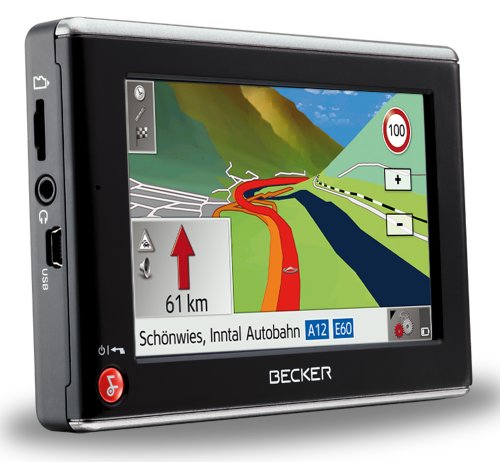 Becker Traffic Assist Z205 Navigationsgerät mit TMCpro (10,9 cm (4,3 Zoll) Display, Kartenmaterial Europa 40 aus 2010, 3D-View, Bluetooth, Sprachsteuerung)