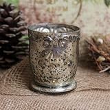 Antique Style Mercury Glass Votive Home Decor