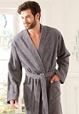 Produkt-Bild: Bugatti, Bademantel mit Kimonokragen von Gr. M bis Gr. XXL, - Gr&ouml;&szlig;e L -, Herren , Tomaso, anthrazit