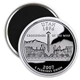 UTAH State Quarter Mint Image 2.25 inch Fridge Magnet