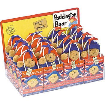 Childrens Toyshop  Toys : Paddington Bear in a London Bag - Blue Hat Red Coat