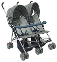 Dream On Me Double Twin Stroller, Navy