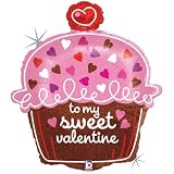 Sweet Cupcake Valentine's Day 31" Mylar Balloon
