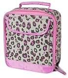 Room It Up Insulated Lunch Bag Pink Leopard